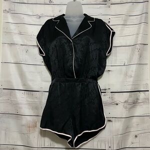 Victoria Secret | Women's Silky Black Lingerie Romper Size S Small